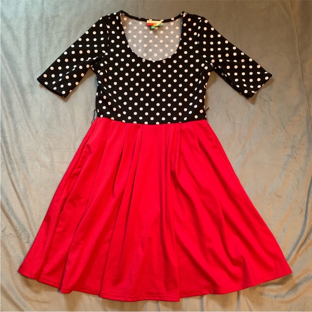 Modcloth Fervour Polka Dot Dress